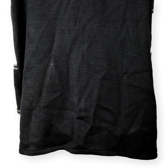 Chico's Black White Patchwork Open Tunic Sweater Vest 16 - Picture 5 of 9